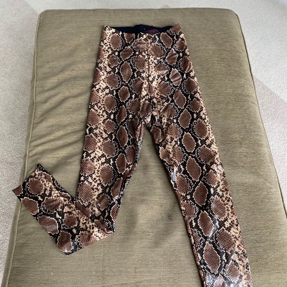 Faux Snakeskin Leggings